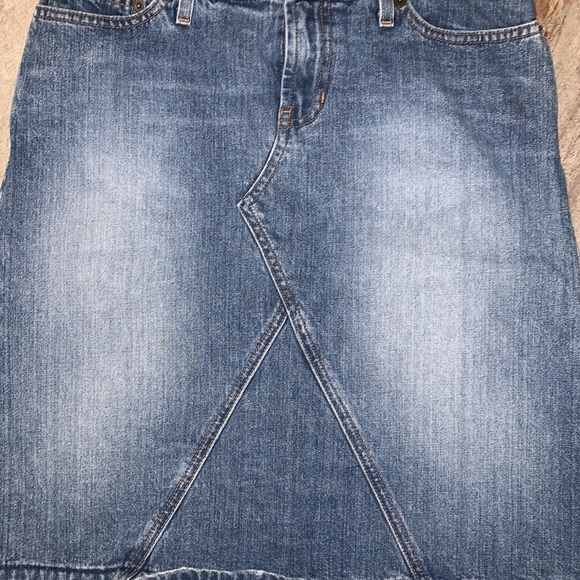 Abercrombie & Fitch Distressed Denim Skirt - Picture 3 of 13